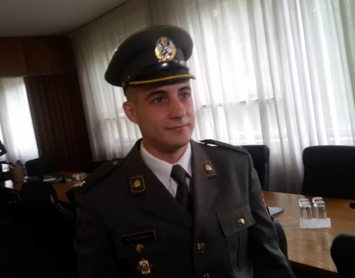 Posrebrena oficirska sablja bačkopalančaninu Milošu Basariću