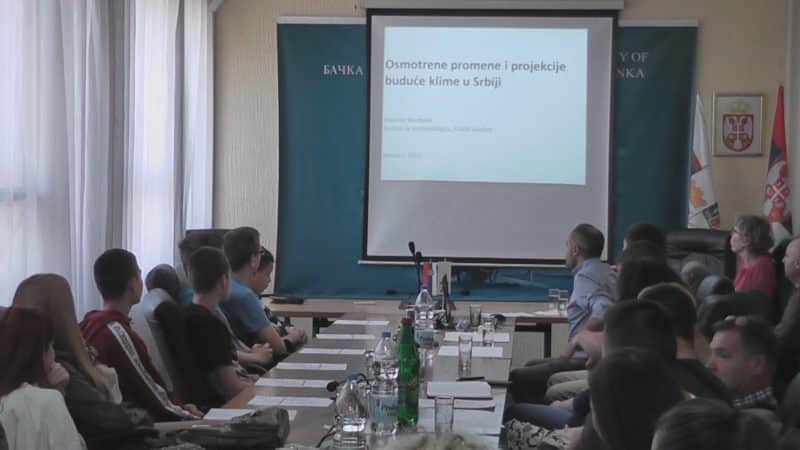 Одржано предавање на тему промена и пројекција будуће климе у Србији