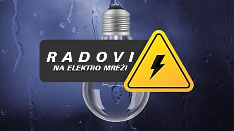 Искључење струје у суботу 07.  маја