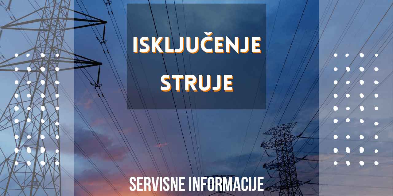 Planirana isključenja struje za subotu 16. decembar