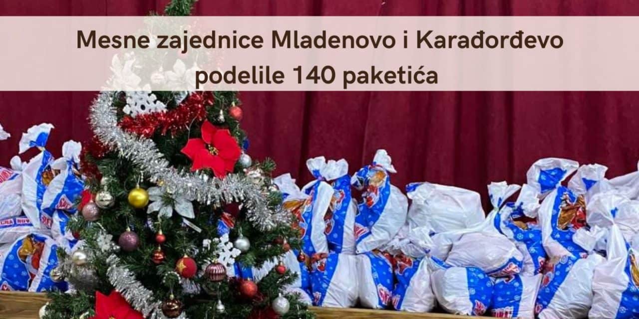 Mesne zajednice Mladenovo i Karađorđevo podelile 140 paketića