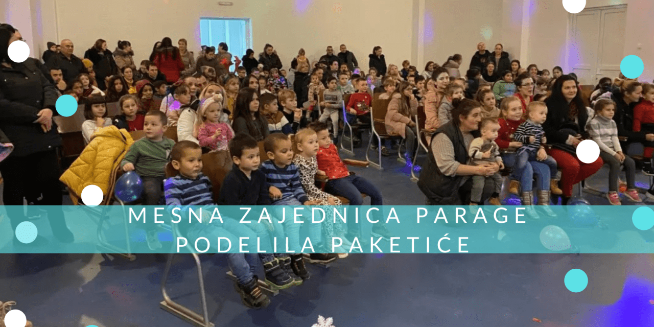 Mesna zajednica Parage podelila 130 paketića