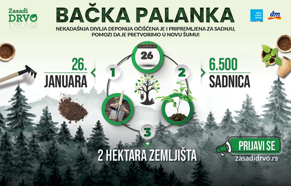 Akcija „Zasadi drvo“ u Bačkoj Palanci odložena za kraj februara