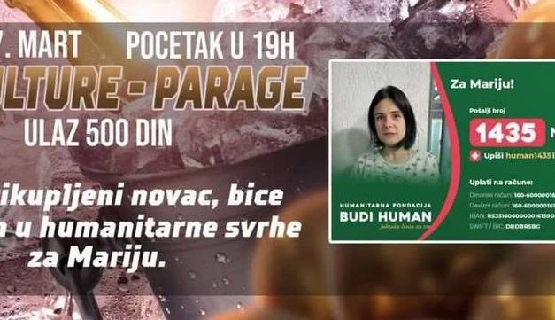 Humanitarni koncert za Mariju Stankov u Paragama