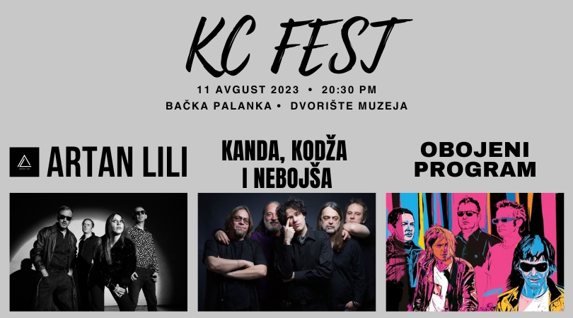 Muzički festival KC Fest početkom avgusta u Bačkoj Palanci