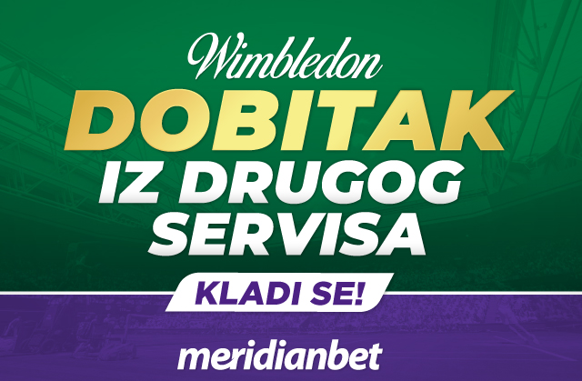 Isprati Vimbldon u Meridianu i osvoji 50% bonusa na nedobitne tikete!