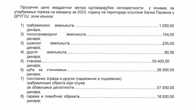 Danas ističe rok za uplatu trećeg kvartala poreza na imovinu