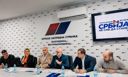 Vučević: „Sudbonosni izbori, ali izbor je suštinski jednostavan i jedinstven, za listu “ALEKSANDAR VUČIĆ – Srbija ne sme da stane”