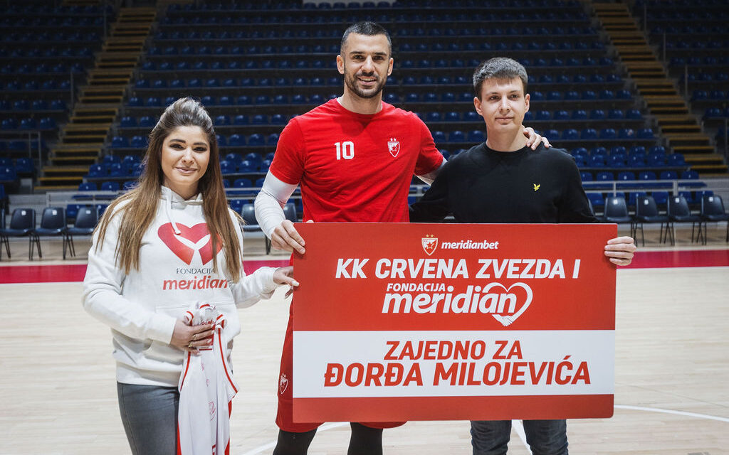 ZAJEDNO ZA ĐORĐA MILOJEVIĆA: Meridian fondacija i Crvena zvezda Meridianbet uručili vrednu donaciju (VIDEO)