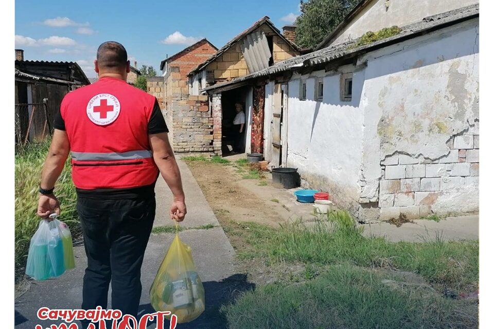 Crveni krst Bačka Palanka podelio pakete hrane i hemije socijalno ugroženim porodicama