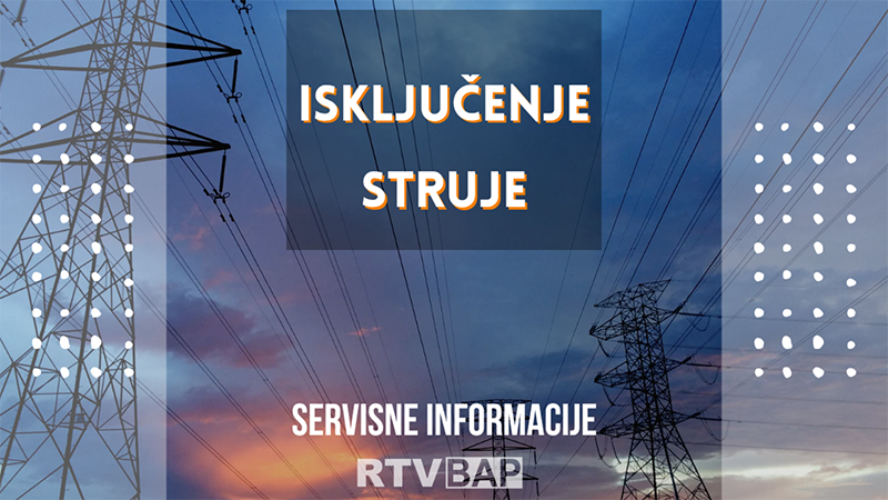 Isključenje struje za utorak 11. jun