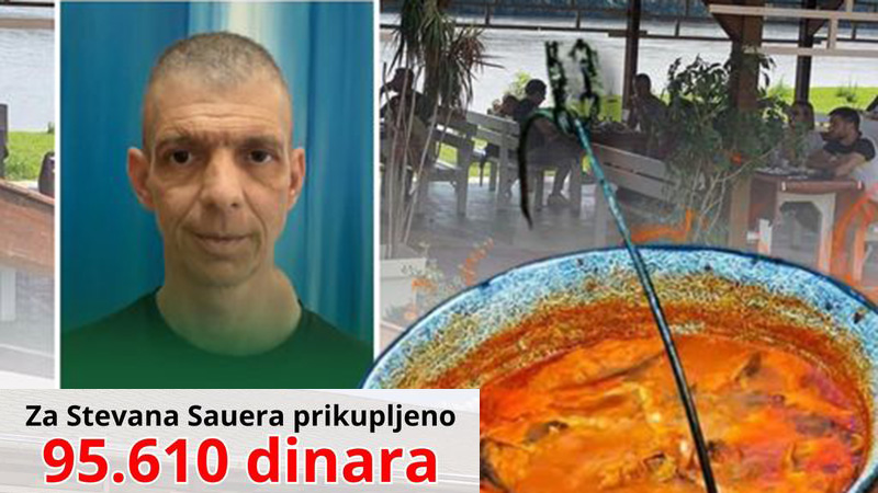 Od prodaje ribljih paprikaša prikupljeno više od 95.000 dinara za Stevana Sauera