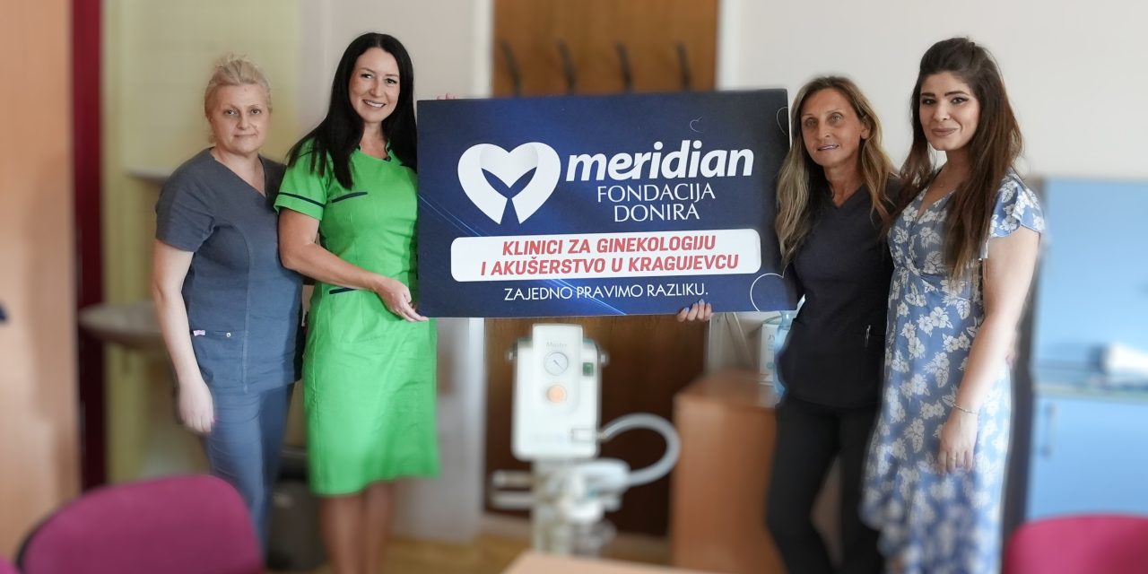 Meridian fondacija donirala vredan aparat Klinici za ginekologiju i akušerstvo u Kragujevcu