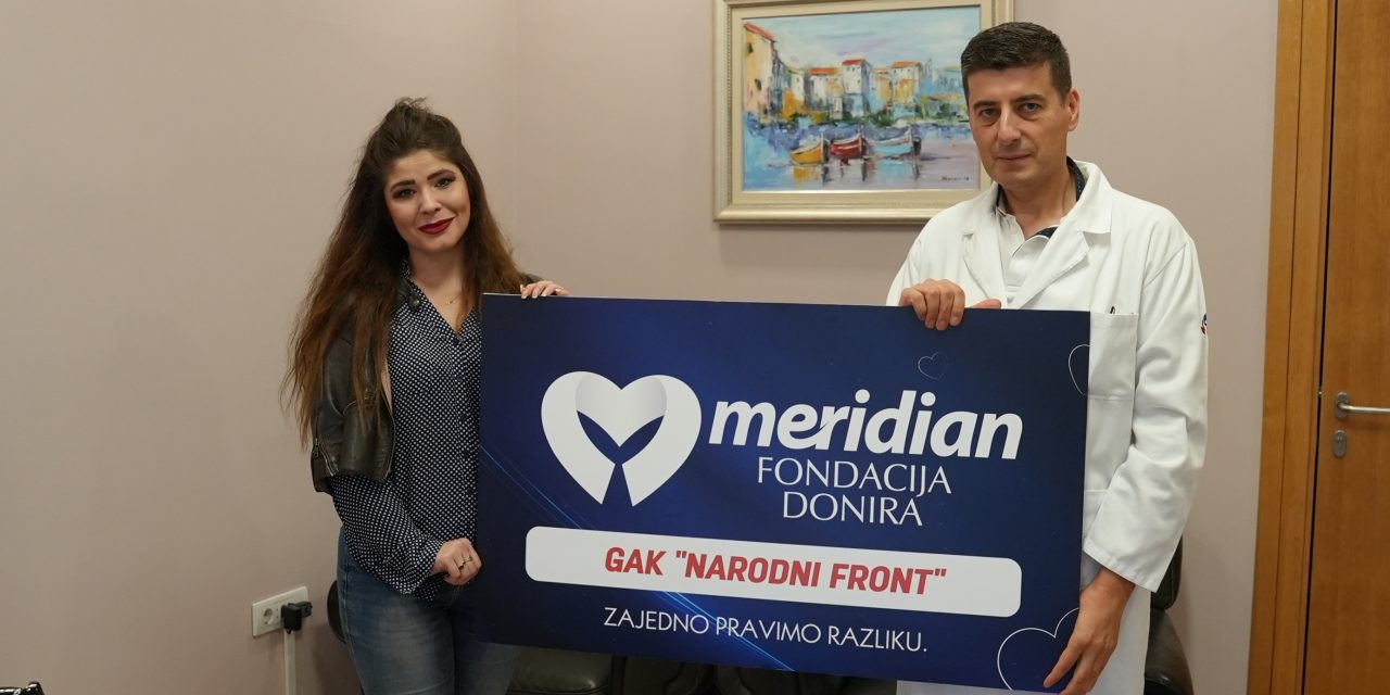 Meridian fondacija donirala opremu GAK „Narodni front“ u Beogradu