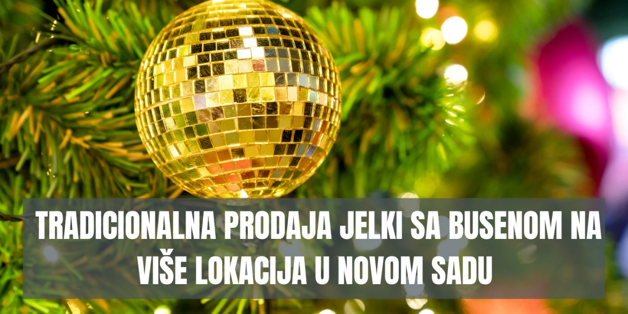 Tradicionalna prodaja jelki sa busenom na više lokacija u Novom Sadu