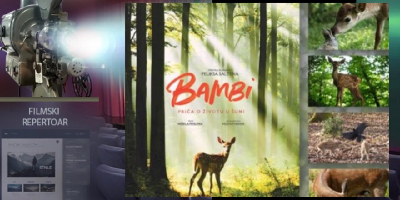 U Gradskom bioskopu film “Bambi: priča o životu u šumi”