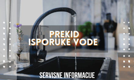 Prekid isporuke vode u sredu, 27. novembra